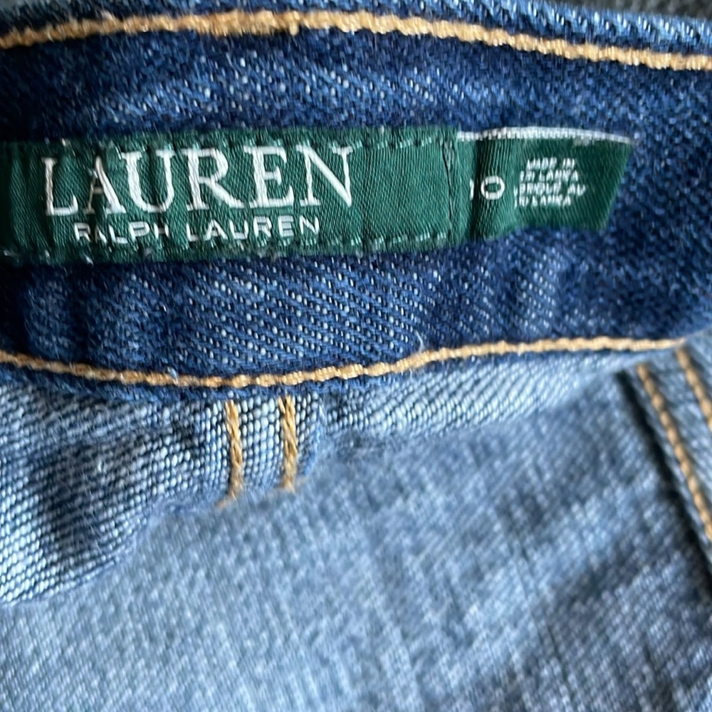 Lauren Ralph Lauren Women’s Jeans Sz 10 DarkWash Western Cowgirl Straight Leg